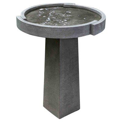 Campania International Concept Bird Bath Birdbath Fountain, Mid Century Landscaping, Moss Planter, Stone Construction, Campania International, Bird Bath Fountain, French Limestone, Garden Pond, Cast Stone