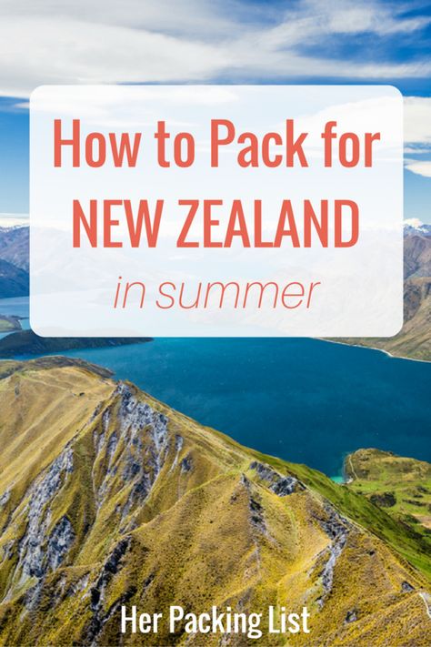 New Zealand in summer is a place that can experience all 4 seasons in just 24 hours, which makes packing for the location very difficult. New Zealand In February, New Zealand Packing List Summer, Pack For New Zealand, Packing For New Zealand, Female Packing List, Her Packing List, Australia Trip, New Zealand Itinerary, All 4 Seasons