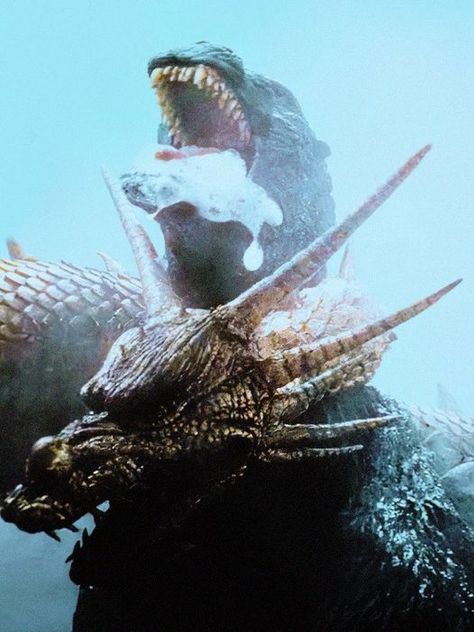 'Godzilla vs. King Ghidorah' (1991) Godzilla Vs King Ghidorah, Bad Film, King Ghidorah, Godzilla Wallpaper, Abbott And Costello, Laurel And Hardy, Giant Monsters, Kaiju Monsters, Godzilla Vs