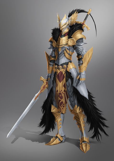 ArtStation - Knight (practice), Eagle Jin 다크 판타지, Knight Art, Knight Armor, Dungeons And Dragons Characters, Date A Live, Fantasy Armor, Fantasy Concept Art, Armor Concept, Fantasy Warrior