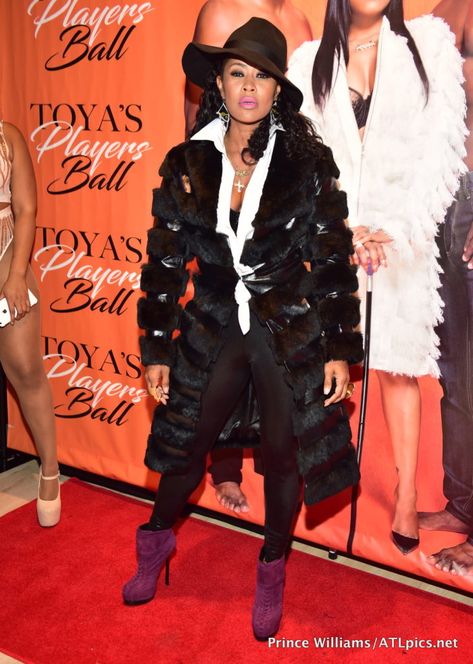 toya-wright-players-ball Players Ball Party, Jersey Dress Outfit, Players Ball, Ball Theme Party, Bday Plans, Tammy Rivera, Dej Loaf, Toya Wright, Hot Halloween Outfits