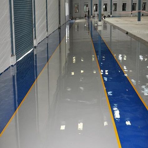 A large portion of the garage coating frameworks will involve an epoxy or urethane Paint Store item which is clung to concrete or a concrete floor and it dries to an artistic kind completion. The greater part of the epoxies comprises of alone or two-segment fluid emulsion which, when blended, can be utilised as a preliminary, sealant and a defensive completion. Epoxy Floor Paint, Garage Floor Paint, Painted Concrete Floors, Residential Flooring, Cement Color, Floor Paint, Asian Paints, Industrial Flooring, Concrete Floor