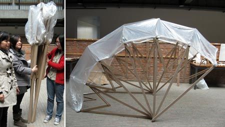 collapsible shell Homeless Shelter Design, Kinetic Architecture, Folding Architecture, Portable Shelter, Temporary Architecture, Origami Architecture, Tensile Structures, Emergency Shelter, Shelter Design