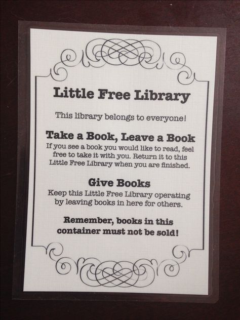 Little Free Library Sign Lending Library Sign, Community Library Ideas, Community Library Boxes, Lending Library Ideas, Free Little Library Ideas, Free Library Box Ideas, Little Library Ideas, Yard Library, Little Free Library Ideas