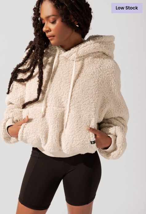 Cloud Hoodie, Cassey Ho, Cocoon Coat, Sherpa Hoodie, Sherpa Pullover, Cozy Pullover, Hooded Shirt, What Happens When You, Flowy Tops