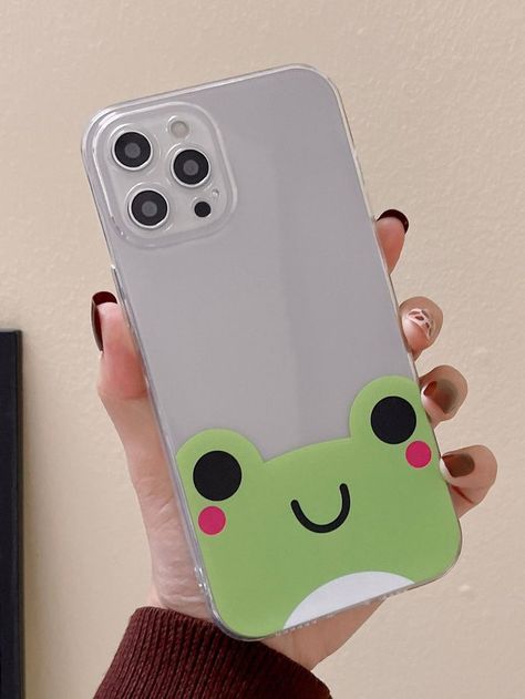 Idea For Case Phone, Things To Put Under A Clear Phone Case, Cute Frog Phone Case, Phone Etui Ideas, I Phone Case Ideas, How To Make Phone Cases, Custom Coque Telephone, Painted Phone Case Ideas, Phone Back Cover Ideas