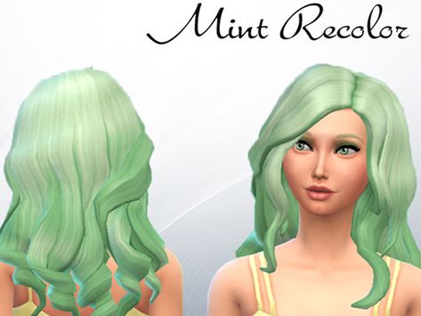 The Sims Resource: Curly Mint recolore by KA-Sims • Sims 4 Downloads Mint Hair Color, Sims 4 Cc Hairstyles, Mint Green Hair, Mint Hair, Queen Makeup, Sims 4 Downloads, Sims Hair, Chic Hairstyles, Hairstyles Curly