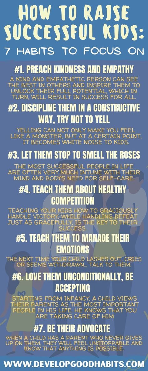 How to Raise Successful Kids: 7 Habits to Focus On How To Raise Kind Children, How To Discipline Kids, I Love My Children, Love My Children, Working With Kids, Positive Parenting Solutions, Confidence Kids, Parenting Solutions, Conscious Parenting