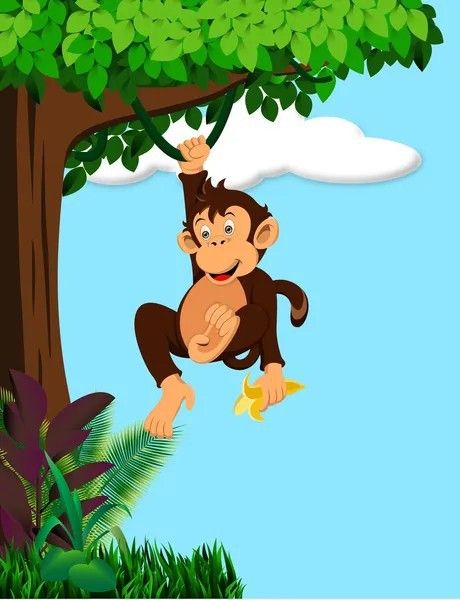 Monkey Hanging, Monkey Cartoon, Monkey Pictures, Green Screen Video Backgrounds, Video Background, Beautiful Nature Scenes, Nature Scenes, Green Backgrounds, A Tree