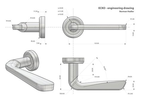 Product Technical Drawing, Door Handle Drawing, School Chair Design, Google Ideas, Craftsman Front Doors, Vintage Door Hardware, Diy Cupboards, Glass Door Handle, Glass Closet Doors