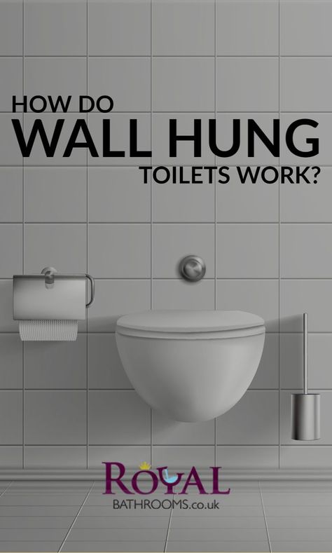 How Do Wall Hung Toilets Work? Floating Toilet, Toilet Plumbing, Tankless Toilet, Green Wall Design, Style Toilet, Wall Toilet, Toilet Installation, Concealed Cistern, Recessed Wall