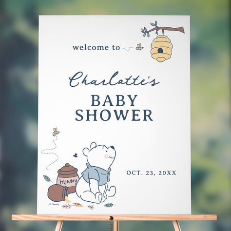 Whimsical Winnie The Pooh Shower Welcome Acrylic Sign Welcome Acrylic Sign, Pooh Baby Shower Ideas, Winnie The Pooh Honey, Honey Pots, Disney Baby Shower, Mommy To Bee, Winnie The Pooh Baby Shower, Pooh Baby, Bumble Bees