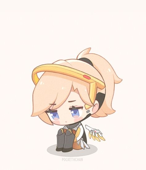 Chibi Overwatch, Mercy Fanart, Overwatch Comic, Mercy Overwatch, Overwatch Fan Art, Overwatch 2, Anime Dragon Ball Super, Cute Little Drawings, Cute Chibi