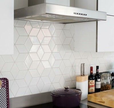 Beach Townhouse, Tile Options, Tile Repair, White Kitchen Backsplash, Kitchen Backsplash Ideas, Kitchen Backsplash Designs, Backsplash Designs, Porcelain Mosaic Tile, Kitchen Wall Tiles