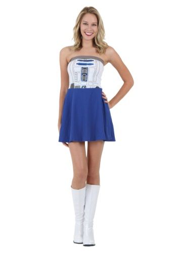 R2D2 Tube Dress R2d2 Costume, Queen Amidala, Halloween Idea, Star Wars Costumes, Star Wars Party, Women's Costumes, Tube Dress, Halloween Costumes Women, Costumes For Women