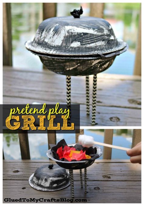 Bbq Crafts, Grilling Art, Summer Arts And Crafts, Paper Bowl, Tissue Paper Crafts, Food Stand, Summer Craft, Preschool Arts And Crafts, Summer Crafts For Kids