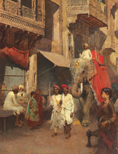 Edwin Lord Weeks, Ancient Indian Paintings, Painting Famous, India Painting, Ancient Indian Architecture, Paintings Famous, Indian Street, Indian Painting, Arabic Art