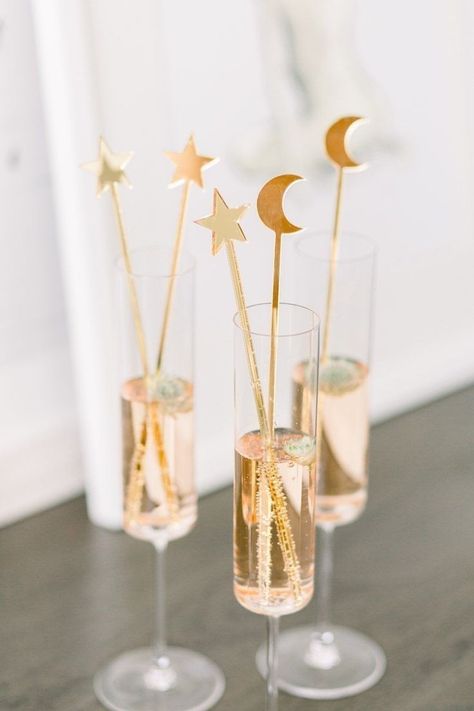 Starry Night Wedding Theme, Moon Stars Baby Shower, Celestial Wedding Theme, Bachelorette Brunch, Acrylic Drink Stirrers, Drink Stirrer, Galaxy Wedding, Starry Night Wedding, Moon Baby Shower