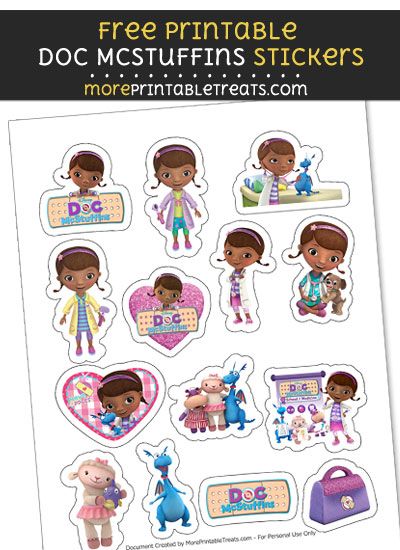 FREE Doc McStuffins Sticker Sheet to Print at Home Doc Mcstuffins Printables, Doctor Mcstuffins, Doc Mcs, Geek Birthday, Doc Mcstuffins Birthday Party, Doc Mcstuffins Party, Doc Mcstuffins Birthday, Mickey Mouse Clubhouse Party, Kids Printables