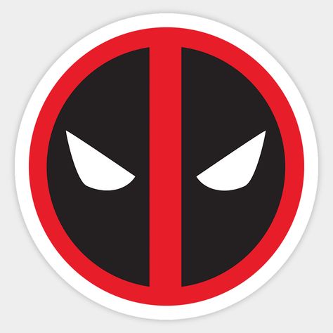 Deadpool Face Symbol -- Choose from our vast selection of stickers to match with your favorite design to make the perfect customized sticker/decal. Perfect to put on water bottles, laptops, hard hats, and car windows. Everything from favorite TV show stickers to funny stickers. For men, women, boys, and girls. Deadpool Stickers Printable, Deadpool Symbol, Sketchbook Stickers, Deadpool Birthday, Deadpool Face, Deadpool Stickers, Dead Pool, Printable Stickers, Venom