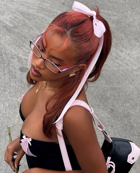 𝑀 on X: "https://t.co/Ft3oGKj7Xm" / X Baddie Hairstyles, Black Girls Hairstyles, Aesthetic Hair, Photo Inspo, Pretty Hairstyles, Hair Looks, Cute Hairstyles, Dyed Hair, A Black