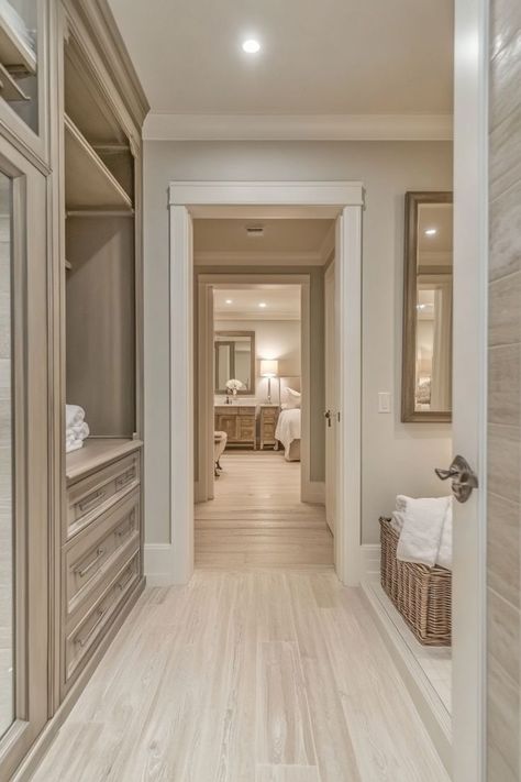 Create a seamless transition from your closet to your ensuite bathroom with a walk-through closet design. Perfect for adding luxury and convenience to your morning routine. 🚪✨🛁 #WalkThroughCloset #LuxuryLiving #HomeDecor #ClosetDesign Walkin Closets Design, Walk Through Closet, Ensuite Bathroom, Closet Designs, Closet Design, Luxury Living, Closet, Dream House, Architecture