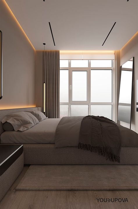 Sophisticated Bedroom, Modern Luxury Bedroom, Ceiling Design Modern, Ceiling Design Bedroom, �아파트 인테리어, Bedroom Ceiling, False Ceiling Design, Modern Bedroom Design, Bedroom Ceiling Light