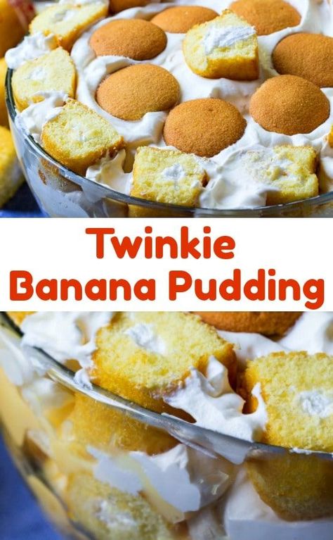 Twinkie Desserts, Dessert Potluck, Twinkie Cake, Banana Pudding Desserts, Recipe Banana, Southern Desserts, Trifle Desserts, Dessert Simple, Bake Recipes