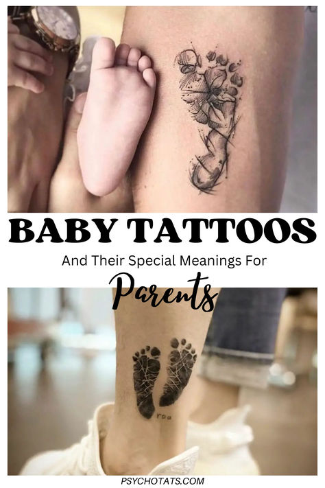 Baby Tattoo Proudest Of Parents Child Footprint Tattoo, Childs Profile Tattoo, Newborn Baby Tattoo Ideas, Footprint Tattoo Ideas Mom, Baby Feet Tattoos For Dad, Tattoo For New Baby, Baby Footprint Tattoo For Dad, Newborn Footprint Tattoo Ideas, Baby Footprint Tattoo Ideas For Mom