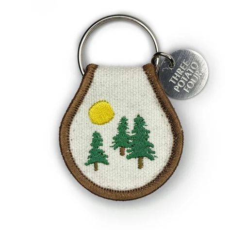 ThreePotatoFourCo - Etsy UK Keychain Designs, Felt Pennants, Cute Patches, Woodland Scene, Keychain Design, Vintage Objects, Boutique Design, Coin Pouch, Embroidered Patches