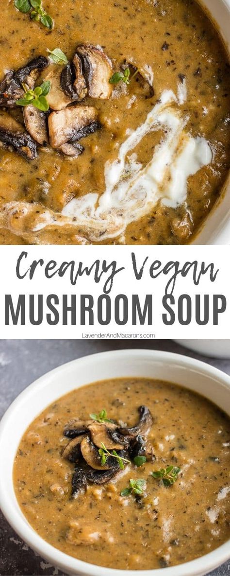 Creamy Mushroom Soup Vegan, Vegan Hungarian Mushroom Soup, Mellow Mushroom Magic Mushroom Soup, Mushroom And Carrot Soup, Vegan Meals With Coconut Milk, Rustic Mushroom Soup, Recipes With Coconut Milk Dinner, Soups With Coconut Milk Recipes, Vegetarian Mushroom Soup