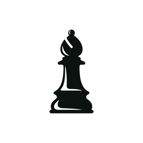 Bishop chess icon isolated on white background Chess Vector, Chess Icon, Bishop Chess, Chess Pieces, Chess, Vector Art, White Background, Vector Free, Clip Art