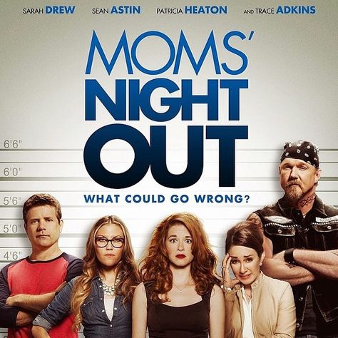 this movie is a must see if you're in need of some laughter! #movienight #momsnightout #redbox #greatfamilymovie  #erwinbrothers #providentfilms Moms Night Out, Theater Mom, Patricia Heaton, Sarah Drew, Moms' Night Out, Moms Night, Mothers Day Weekend, Movies Worth Watching, Christian Movies