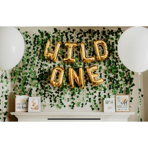 Vine Grape, Hanging Ivy, Wild One Party, First Birthday Balloons, Wild Birthday Party, Boys First Birthday Party Ideas, Wild One Birthday Party, 1st Birthday Party Themes, Safari Birthday Party