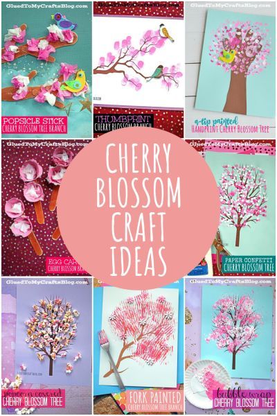 Cherry Blossom Crafts For Kids, Cherry Blossom Art For Kids, Cherry Blossom Crafts, Cherry Blossom Craft, Blossom Craft, Kids Painting Projects, Kids Craft Ideas, Crafts 2023, Q Tip Painting