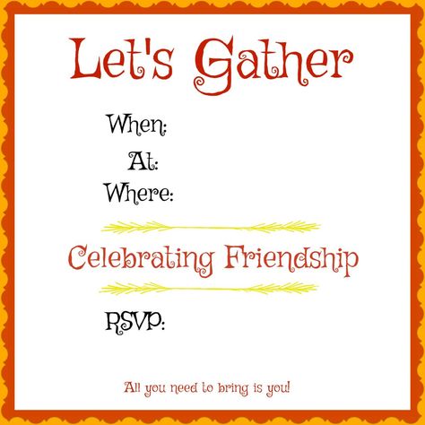 Friendsgiving Invitation, Invitation, Friends Party Friendship Party Invitations, Celebrating Friendship Party, Friends Giving Invite, Get Together Invitation Friends, Friendsgiving Invitations Free, Friends Reunion Party, Friends Party Invitation, Halloween Veggie Tray, Friendsgiving Invitations