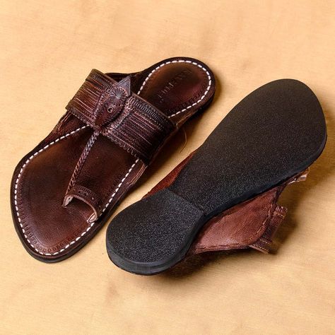 Men's Genuine Leather Kolhapuri Chappal - Elegant Brown With Bliss Do visit to shop : www.kalapuri.com for new customer use coupon code: "First10" to get 10% off and upto 10% off on prepaid orders #KolhapuriChappal #MensFootwear #ElegantBrown #LeatherFootwear #HandcraftedShoes #TraditionalWear #IndianFashion #GenuineLeather #EthnicStyle #FootwearFashion #ChappalLove #MensFashion #ComfortAndStyle #ArtisanCrafted #BohoStyle #FashionFootwear #FootwearGoals #EthnicChic #Fashionista #HeritageFo... Kolhapuri Chappals, Ethnic Chic, Ethnic Fashion, Coupon Code, Indian Fashion, Boho Fashion, Fashion Shoes, Shoes Mens, Genuine Leather