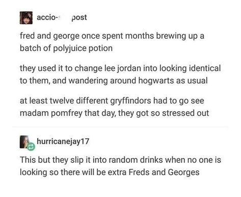 Fred George And Lee, Fred And George Headcanons, Weasley Family Headcanons, Weasley Twins Headcanons, Fred And George Weasley Headcanons, George Weasley Headcanon, Slytherin Robes, Harry Potter Fred Weasley, Lee Jordan