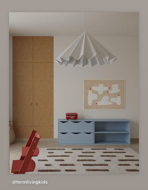 Ferm Living Nursery, Kids Play Room Storage, Minimal Kids Room, Braided Basket, Ferm Living Kids, Scandinavian Kids Rooms, Minimalist Kids Room, Kids Rooms Inspo, Kids Room Interior Design