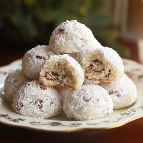 Buttery Pecan Snowball Cookies – PHUIIS BLOG Buttery Pecan Snowball Cookies, Pecan Snowballs, Pecan Snowball Cookies, Snowball Cookies, Cooking Recipes Desserts, Dessert Recipes, Favorite Recipes, Cooking Recipes, Desert Recipes