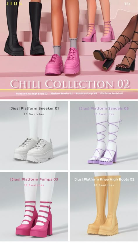 Sims 4 Cc Maxis Match Platform Shoes, Sims 4shoes Cc, Maxis Match Shoes Sims 4 Cc, Sims 4 Shoe Collection, Cute Sims 4 Cc Shoes, Sims 4 Mm Cc Shoes, Sims 4 Cc Free Shoes, Jius Sims 4 Shoes, Sims 44 Cc Shoes