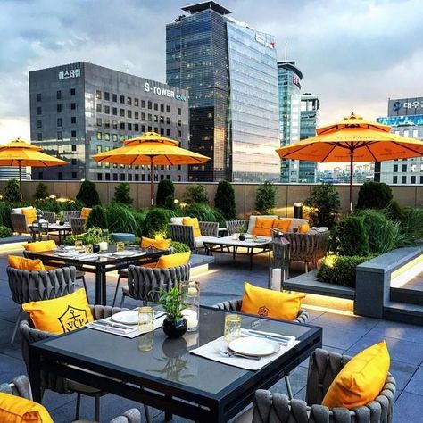 Wish I were here at Four Seasons Roof Top Coffee Shop Design, Terrace Cafe Design Rooftop Bar, Rooftop Cafe Design Coffee Shop, Roof Top Cafe Design, Roof Top Restaurant Design, Rooftop Restaurant Design Terraces, Terrace Restaurant Design, Rooftop Cafe Design, Roof Top Cafe