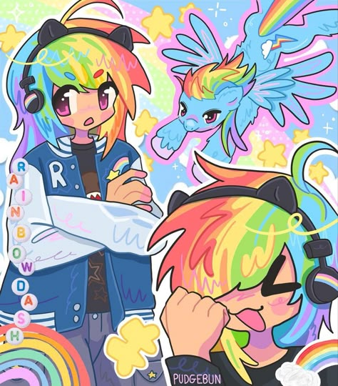 Trans Rainbow Dash, Emo Rainbow Dash, Mlp Rainbow Dash Fanart, Rainbow Dash Fanart, Mlp Art, Characters Inspiration Drawing, Mlp Fan Art, My Little Pony Drawing, My Little Pony Characters