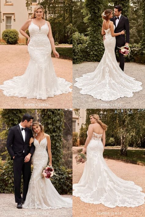 Sophia Tolli Wedding Dresses, Sophia Tolli, Lace Wedding Gown, Curvy Bride, Modern Romance, Wedding Gowns Lace, Dresses Lace, Plus Size Wedding, Bridal Shop