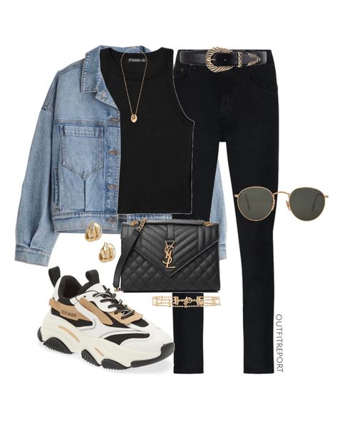 How To Style Steve Madden Sneakers, Black Steve Madden Sneakers Outfit, Outfits With Steve Madden Sneakers, Steve Madden Sneakers Outfit, Denim Jacket Outfit Women, Sneakers Outfit Casual, Sneaker Outfits Women, Cute Outfits With Leggings, Jacket Outfit Women