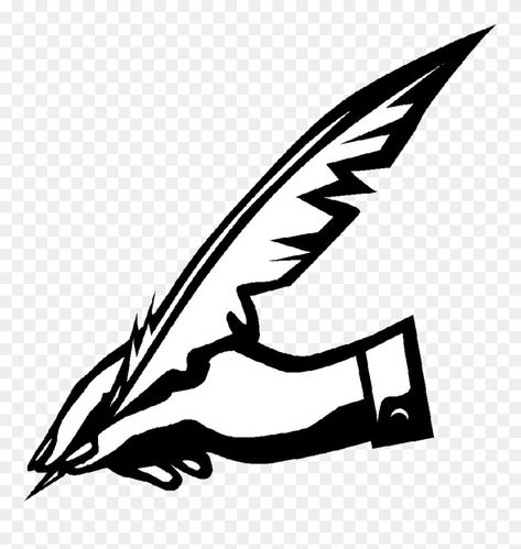 Poetry Logo, Writing Hand, Writer Logo, Written Logo, Project Status Report, Feather Illustration, Urdu Shayari, Hand Logo, Free Clipart