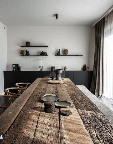 Dining Area Design, Communal Kitchen, Dining Room Accents, Room Accent Wall, Rustic Industrial Decor, House Architecture Design, Wood Kitchen, Dining Room Design, Beautiful Kitchens