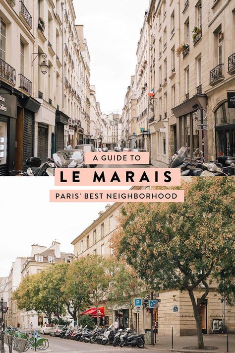 Everything you need to know about visiting Paris’ best neighborhood, Le Marais, including where to stay, where to eat, and what to do. #paris #lemarais #france Marais Paris, Paris Guide, Paris Travel Tips, Paris Travel Guide, France Travel Guide, Visit Paris, Paris Hotels, Famous Places, Paris Travel