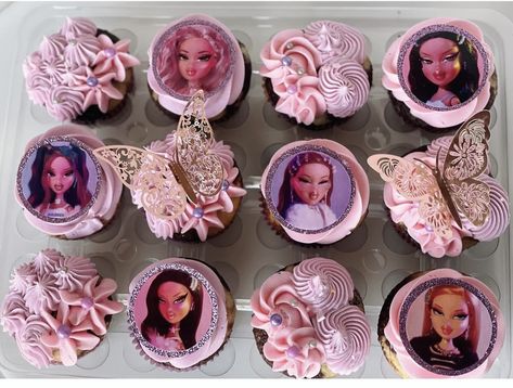 Bratz Cupcakes, Bratz Birthday Party, Bratz Birthday Party Ideas, Bratz Birthday, Bratz Party, Barbie Bday, Birthday 16, 30th Bday Party, 22 Birthday