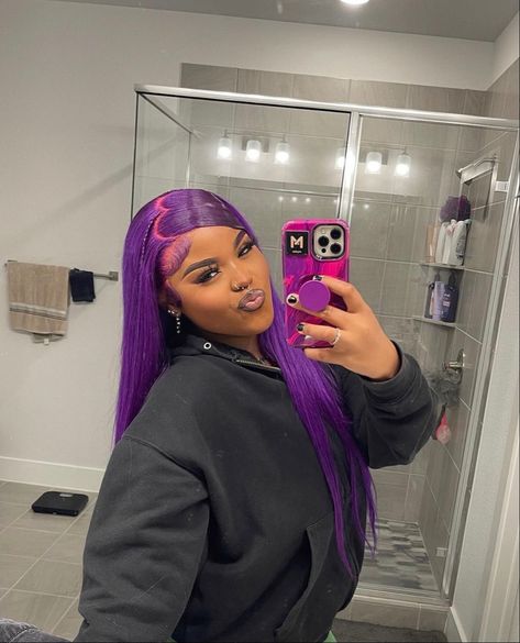 Bob Black, Hair Wigs For Black Women, Purple Wig, Quick Weave Hairstyles, Dyed Hair Inspiration, Human Hair Color, Braids Hairstyles Pictures, Remy Human Hair Wigs, Frontal Hairstyles